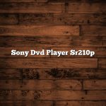 Sony Dvd Player Sr210p