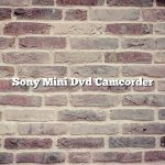 Sony Mini Dvd Camcorder