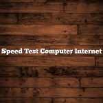 Speed Test Computer Internet