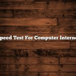 Speed Test For Computer Internet