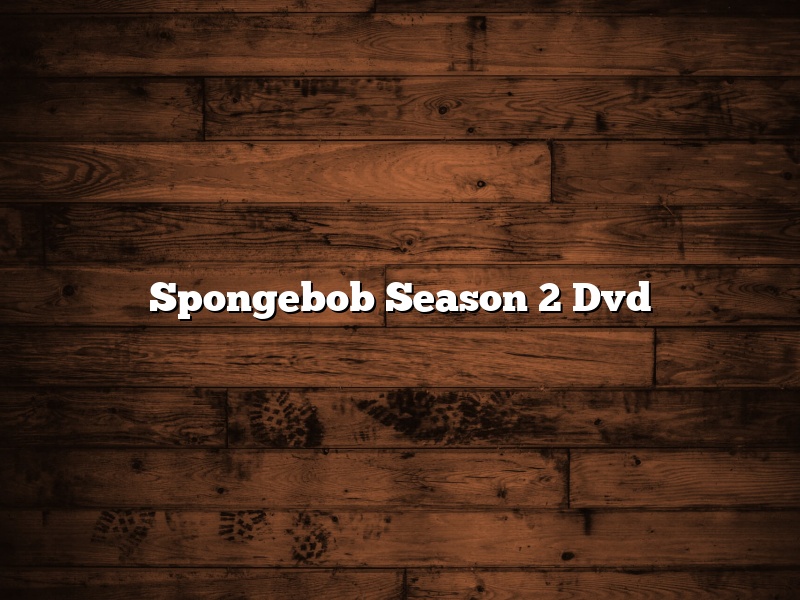 Spongebob Season 2 Dvd