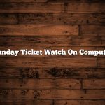 Sunday Ticket Watch On Computer