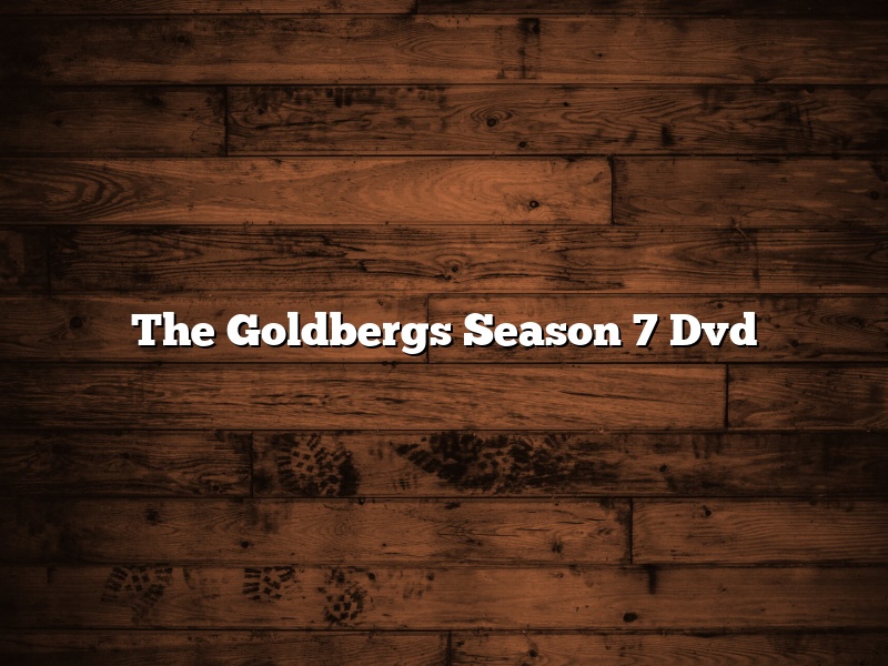 The Goldbergs Season 7 Dvd