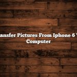 Transfer Pictures From Iphone 6 To Computer