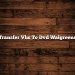 Transfer Vhs To Dvd Walgreens