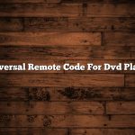 Universal Remote Code For Dvd Player