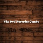 Vhs Dvd Recorder Combo