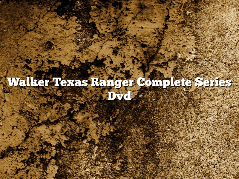Walker Texas Ranger Complete Series Dvd