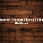 Warcraft 3 Frozen Throne Cd Key Battlenet