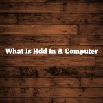 What Is Hdd In A Computer