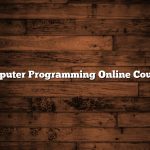 Computer Programming Online Courses