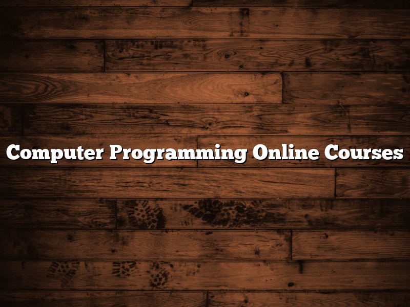 Computer Programming Online Courses