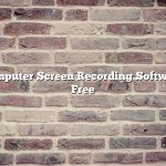 Computer Screen Recording Software Free