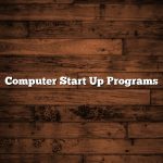 Computer Start Up Programs