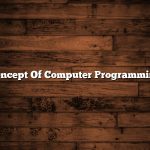 Concept Of Computer Programming