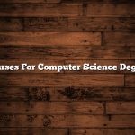 Courses For Computer Science Degree