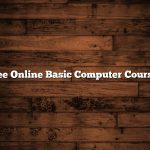 Free Online Basic Computer Courses