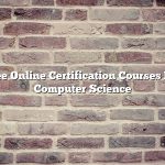 Free Online Certification Courses For Computer Science