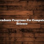 Graduate Programs For Computer Science