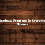 Graduate Programs In Computer Science