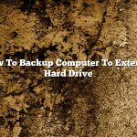 How To Backup Computer To External Hard Drive