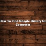 How To Find Google History On Computer
