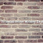How To Install Driver Without Cd Drive
