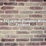 How To Log Onto Computer Without Password