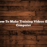 How To Make Training Videos On Computer