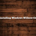 Installing Windows Without Cd