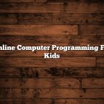 Online Computer Programming For Kids