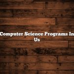 Top Computer Science Programs In The Us