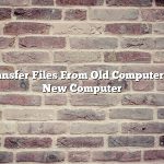 Transfer Files From Old Computer To New Computer