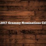 2017 Grammy Nominations Cd