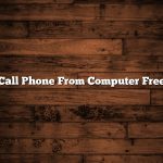 Call Phone From Computer Free