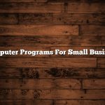 Computer Programs For Small Business