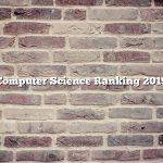 Computer Science Ranking 2019