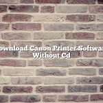 Download Canon Printer Software Without Cd