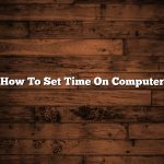 How To Set Time On Computer