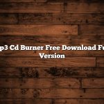 Mp3 Cd Burner Free Download Full Version