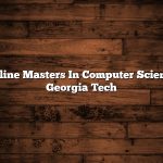 Online Masters In Computer Science Georgia Tech