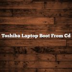 Toshiba Laptop Boot From Cd