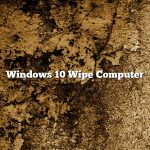 Windows 10 Wipe Computer