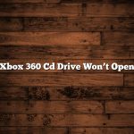 Xbox 360 Cd Drive Won’t Open